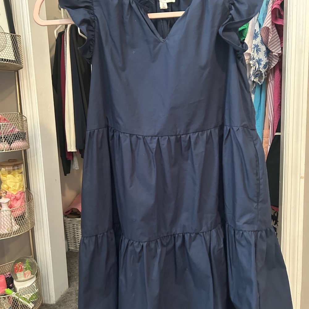 A loves A Girls Navy Blue Kids Dress Size XL NWT